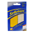 Sellotape Sticky Hook & Loop Pads Permanent 20mm 24 Pack